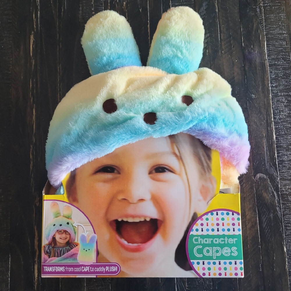 NWT Easter Peeps 2 In 1 Cape & Plush Pal Kids Age 3+